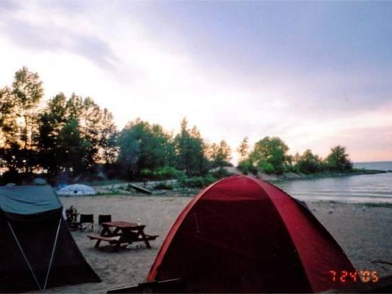 Tenting on the Beach