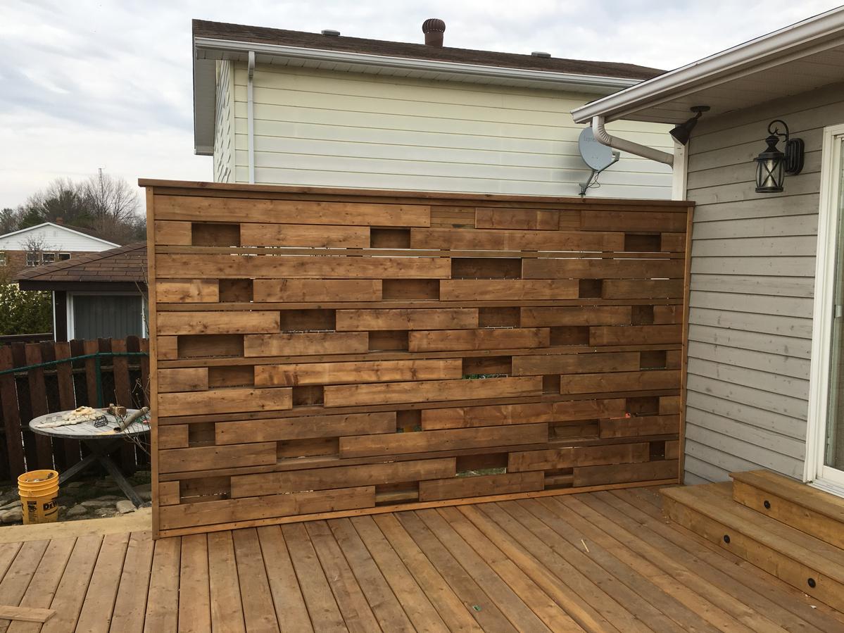 deck and fence